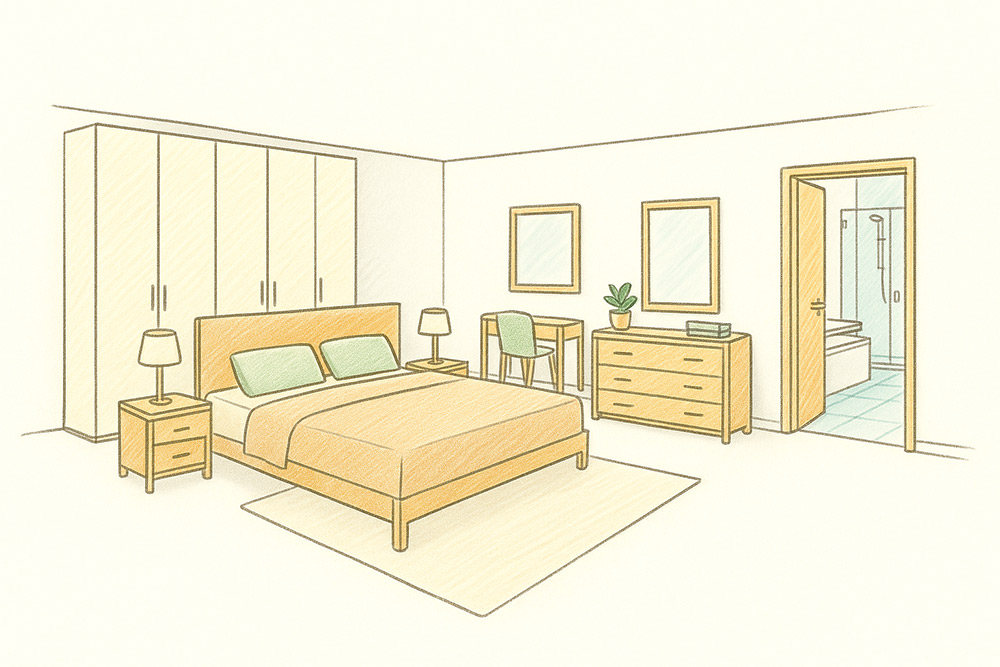 Camera da letto su misura